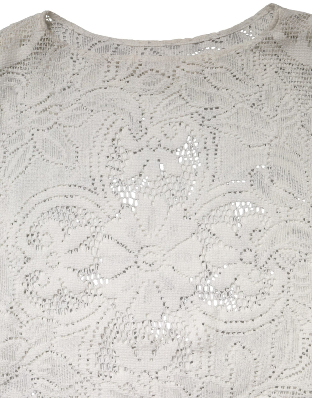 Dolce &amp; Gabbana Blouses - Women’s White Embroidery Lace Cotton Blouse Top