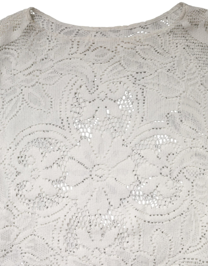 Dolce &amp; Gabbana Blouses - Women’s White Embroidery Lace Cotton Blouse Top