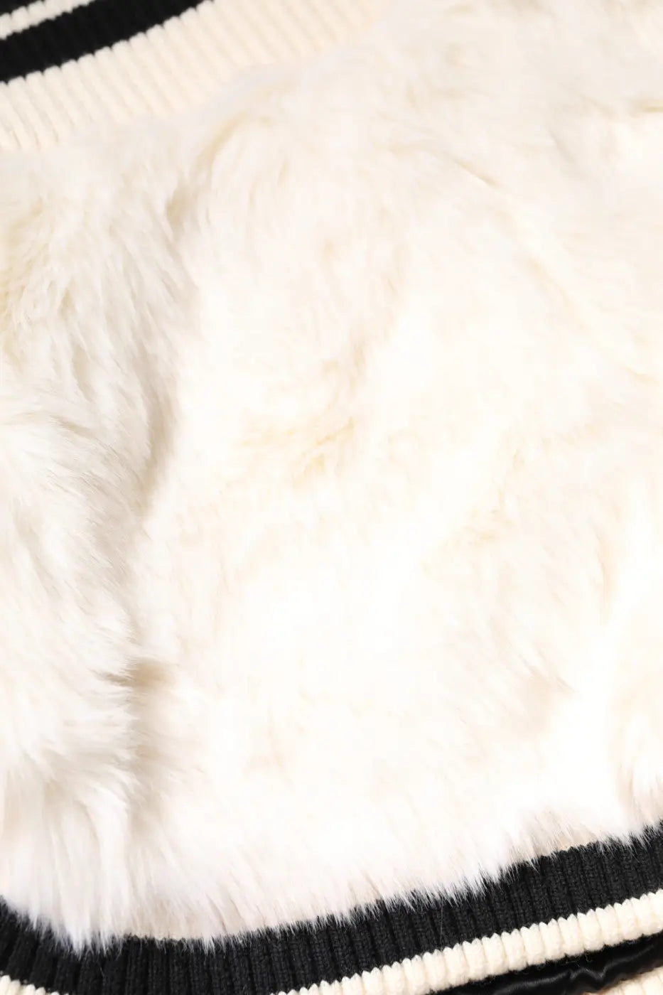 Dolce &amp; Gabbana White Faux Fur High Waisted Hot Pants Short