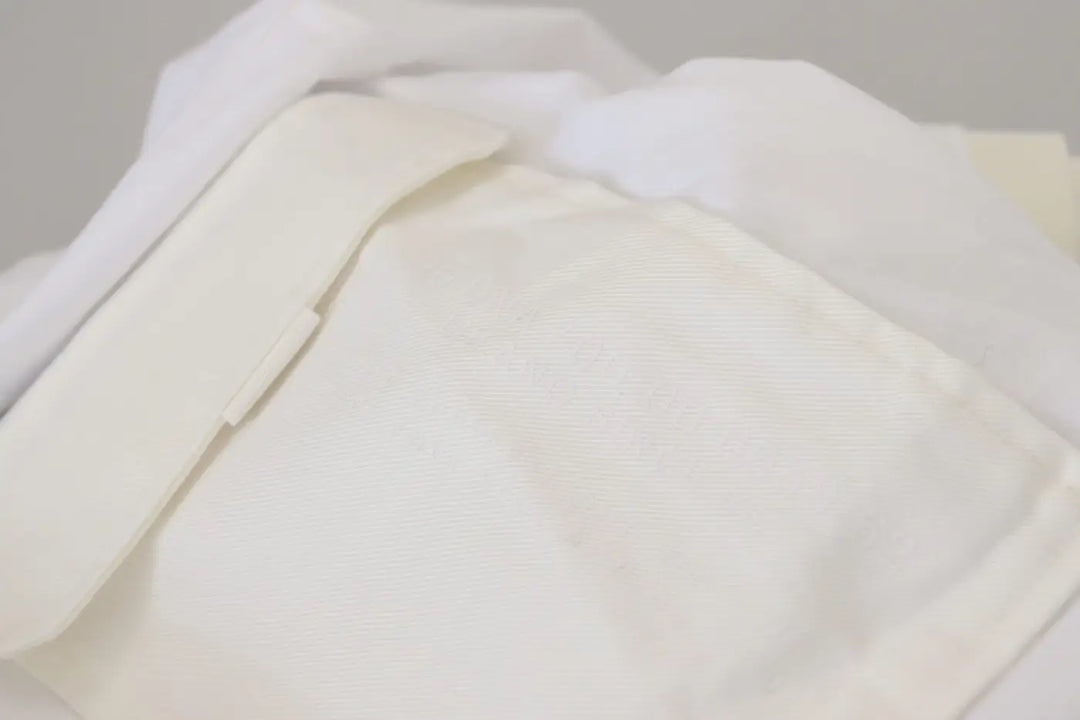 Dolce &amp; Gabbana White Flap Pocket Short Sleeves T-shirt