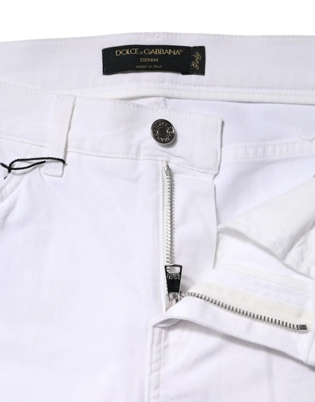 Dolce &amp; Gabbana White Floral Sequined GIRLY Denim Jeans