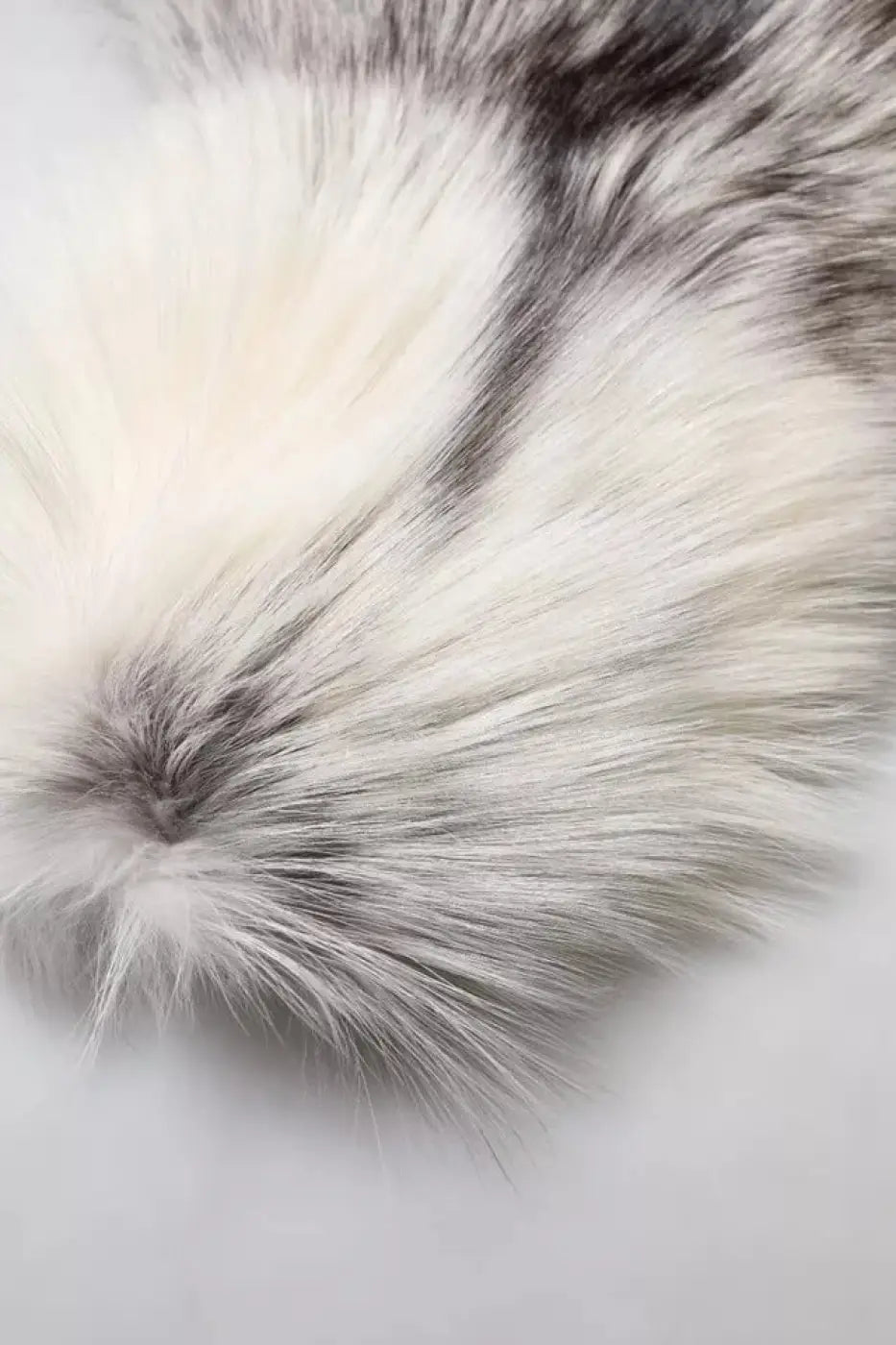 Dolce &amp; Gabbana White Fox Fur Neck Wrap Warmer Winter Scarf