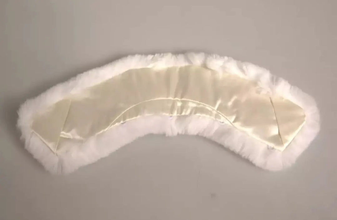 Dolce &amp; Gabbana White Fur Shoulder Collar Wrap Shawl Scarf