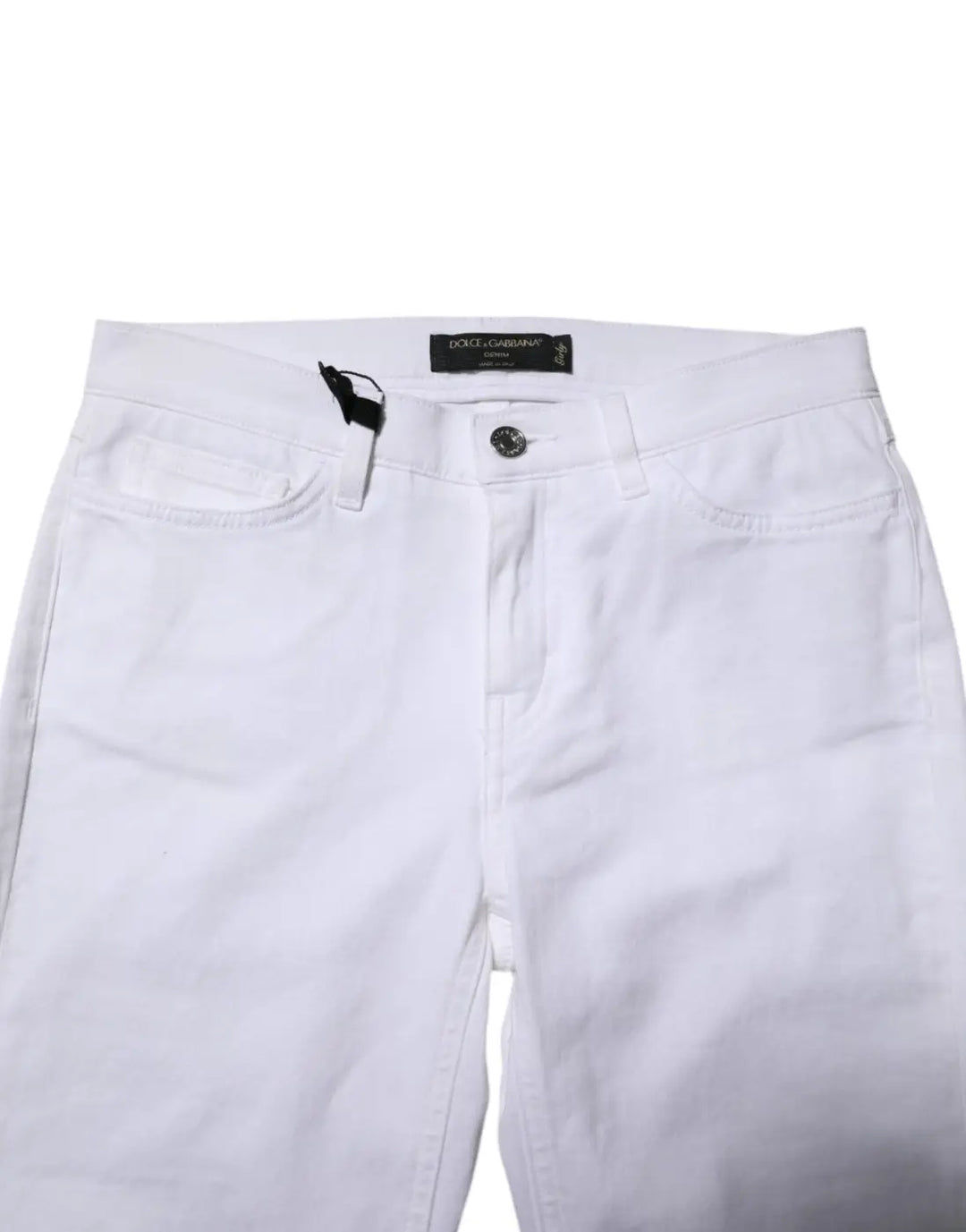 Dolce &amp; Gabbana White GRACE Mid Waisted Skinny Denim Jeans