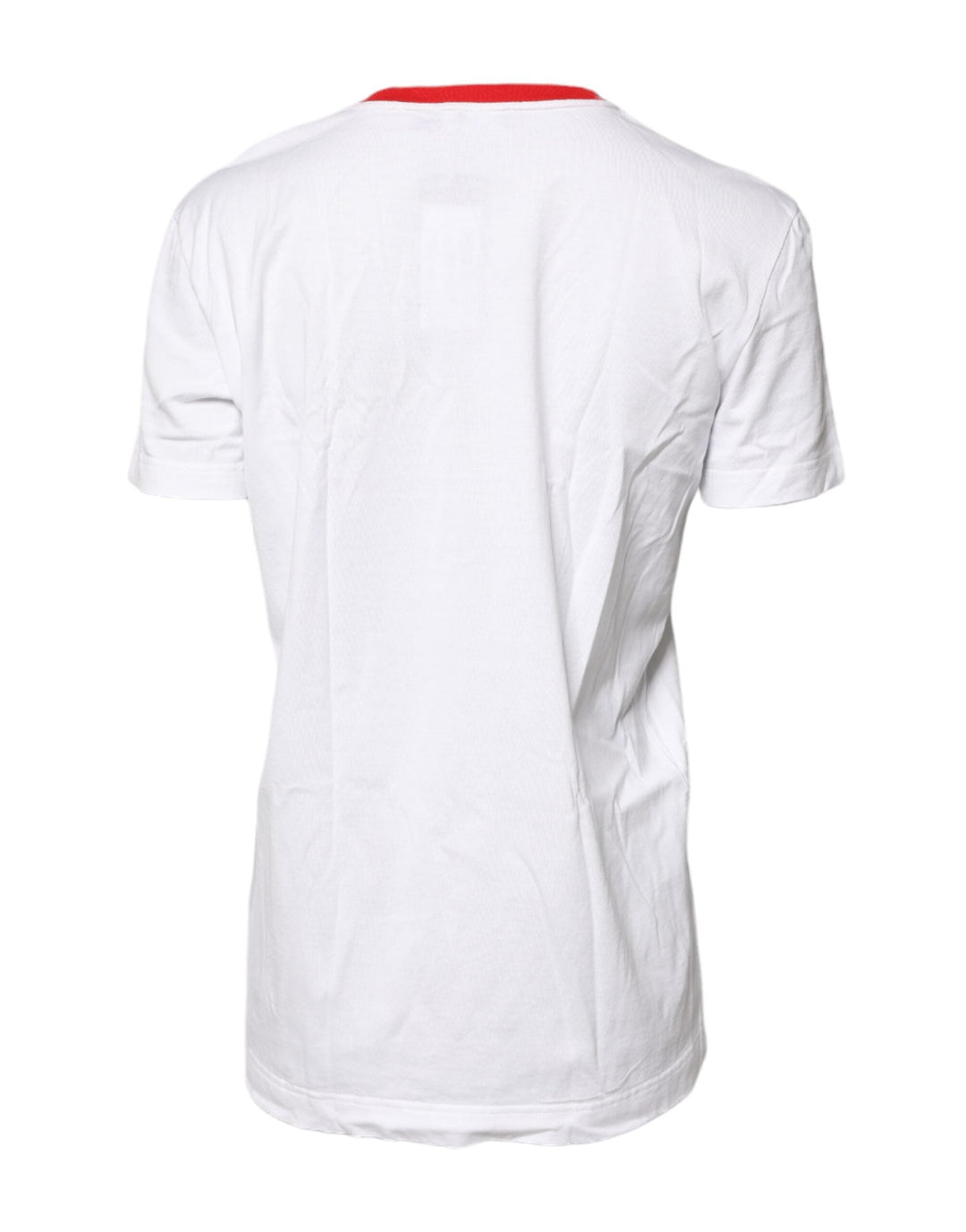 Dolce &amp; Gabbana - White Graphic Print Cotton Crew Neck T-shirt