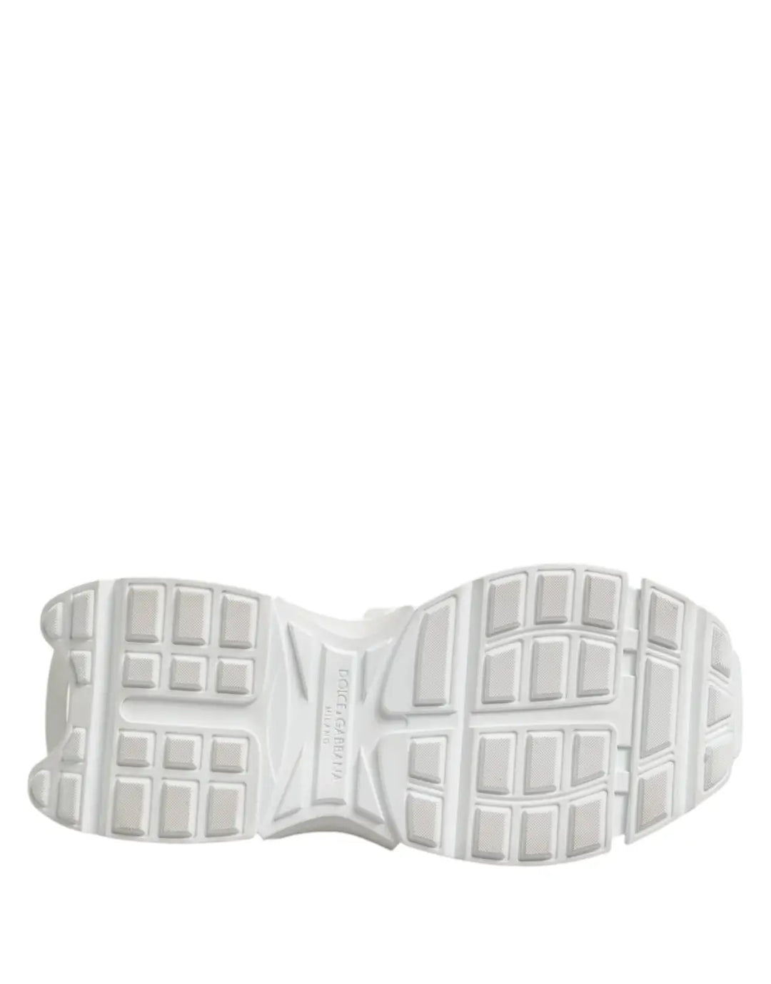 Dolce &amp; Gabbana White Gray Low Top Space Sneakers Shoes