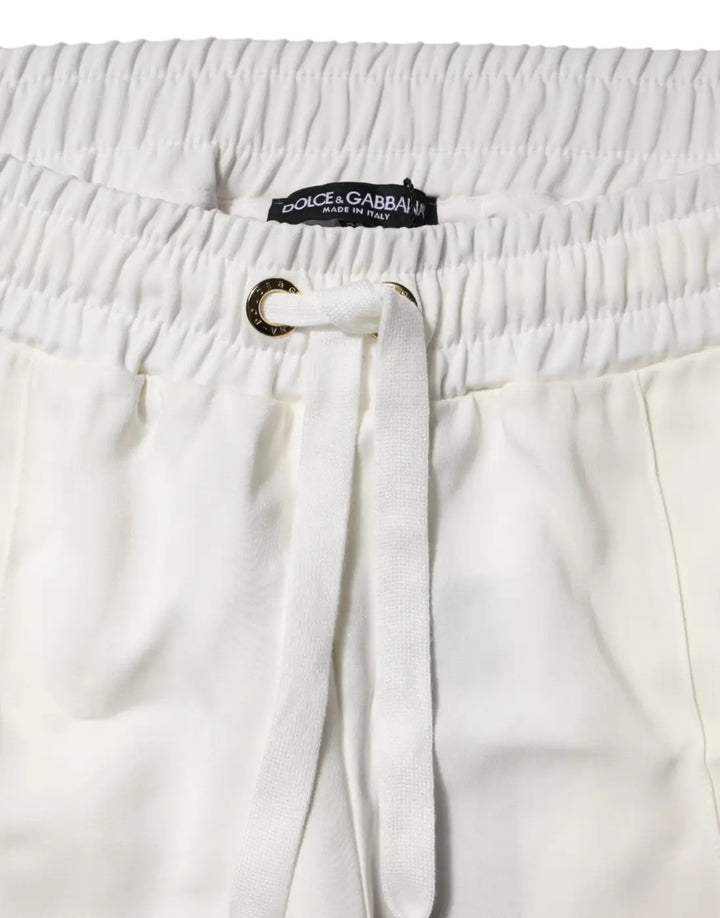 Dolce &amp; Gabbana White Jogger Sweatpants Pants
