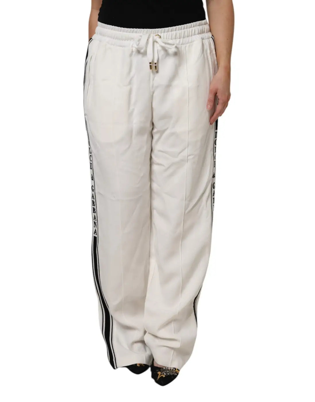 Dolce &amp; Gabbana White Jogger Sweatpants Pants