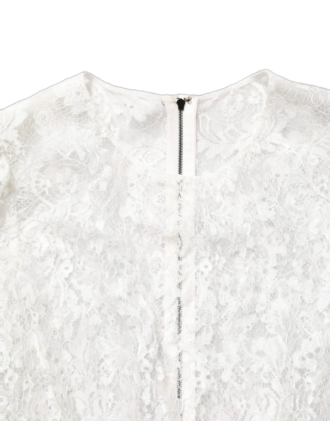 Dolce &amp; Gabbana White Lace Top Embellished Black Skirt Dress