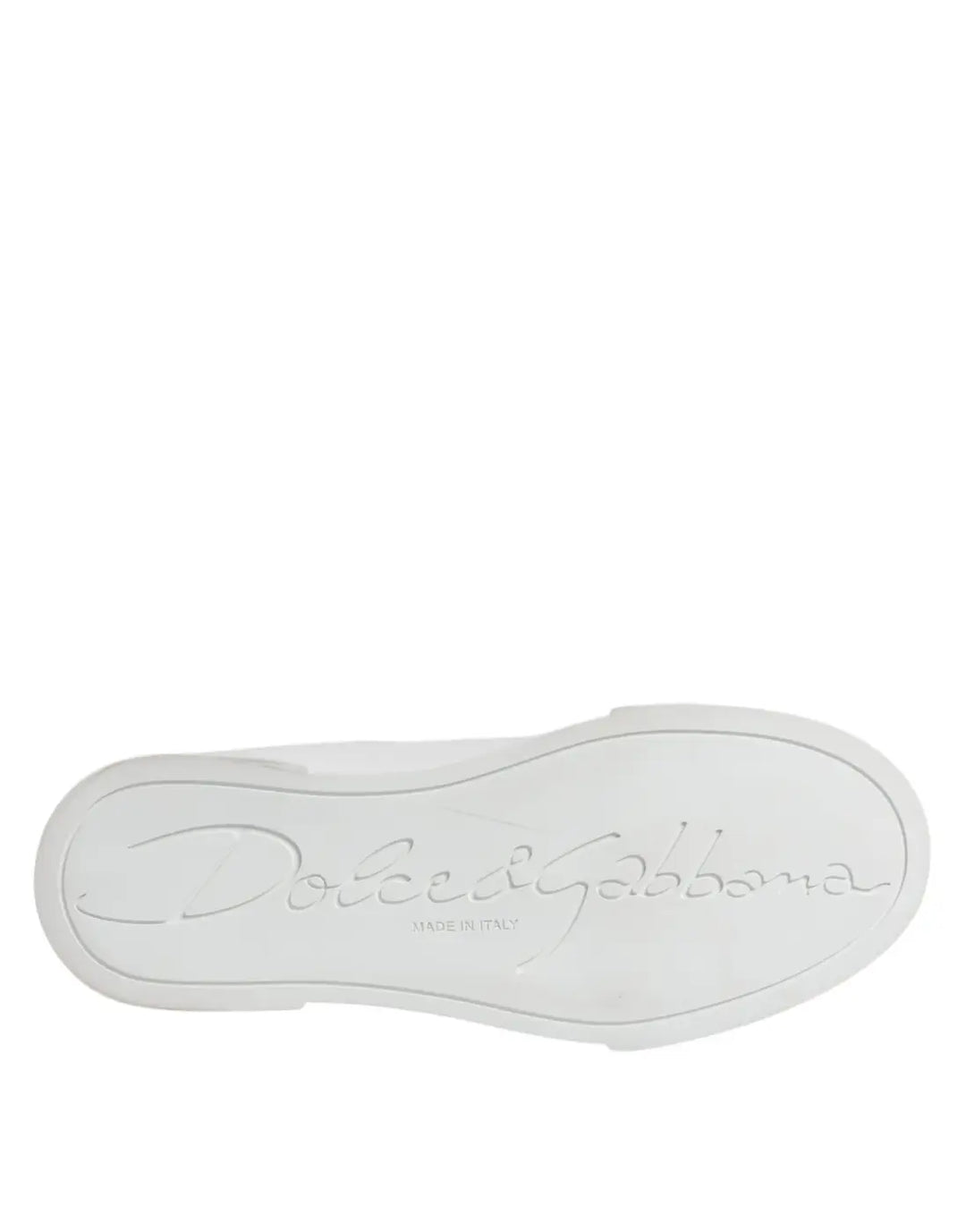 Dolce &amp; Gabbana White Leather Classic Low Top Sneakers Shoes