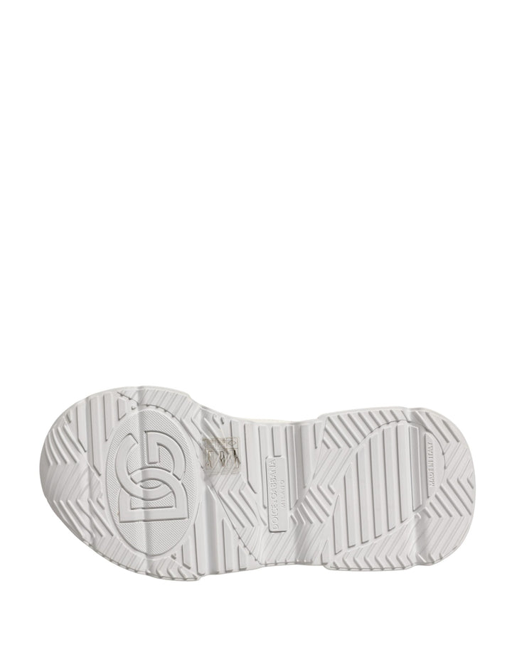 Dolce &amp; Gabbana White Leather Daymaster Low Top Sneakers Shoes
