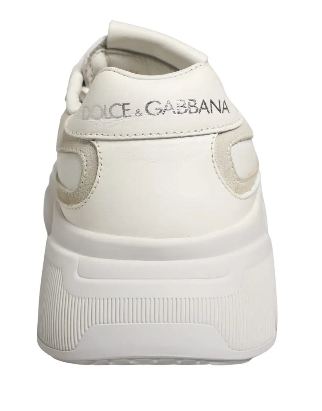 Dolce &amp; Gabbana White Leather Daymaster Low Top Sneakers Shoes