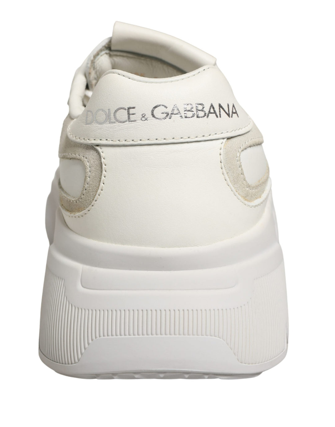 Dolce &amp; Gabbana White Leather Daymaster Low Top Sneakers Shoes
