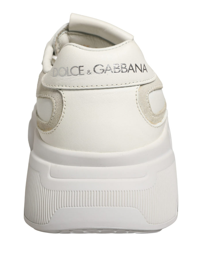 Dolce &amp; Gabbana White Leather Daymaster Low Top Sneakers Shoes