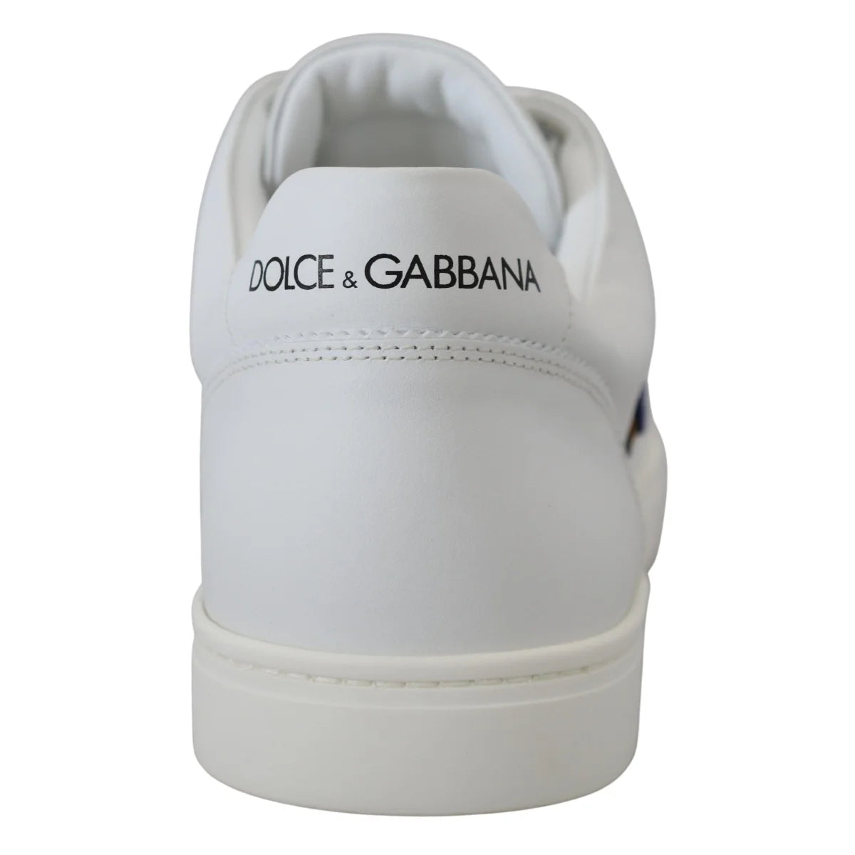 Dolce & Gabbana White Leather DG Logo Casual Sneakers Shoes