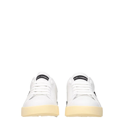 Dolce&Gabbana White Leather Sneakers cs1772ac33089697 Dolce & Gabbana