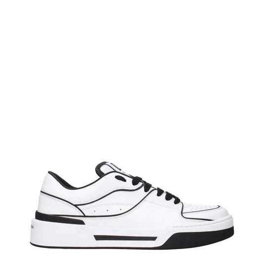 Dolce & Gabbana White Leather Sneakers