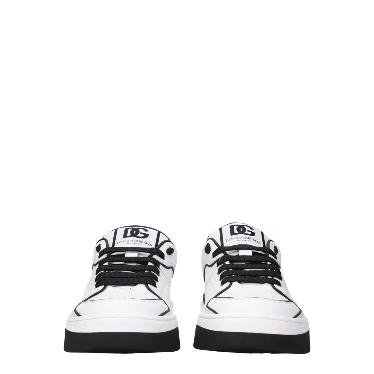 Dolce & Gabbana White Leather Sneakers