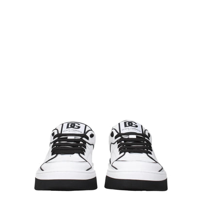 Dolce & Gabbana White Leather Sneakers