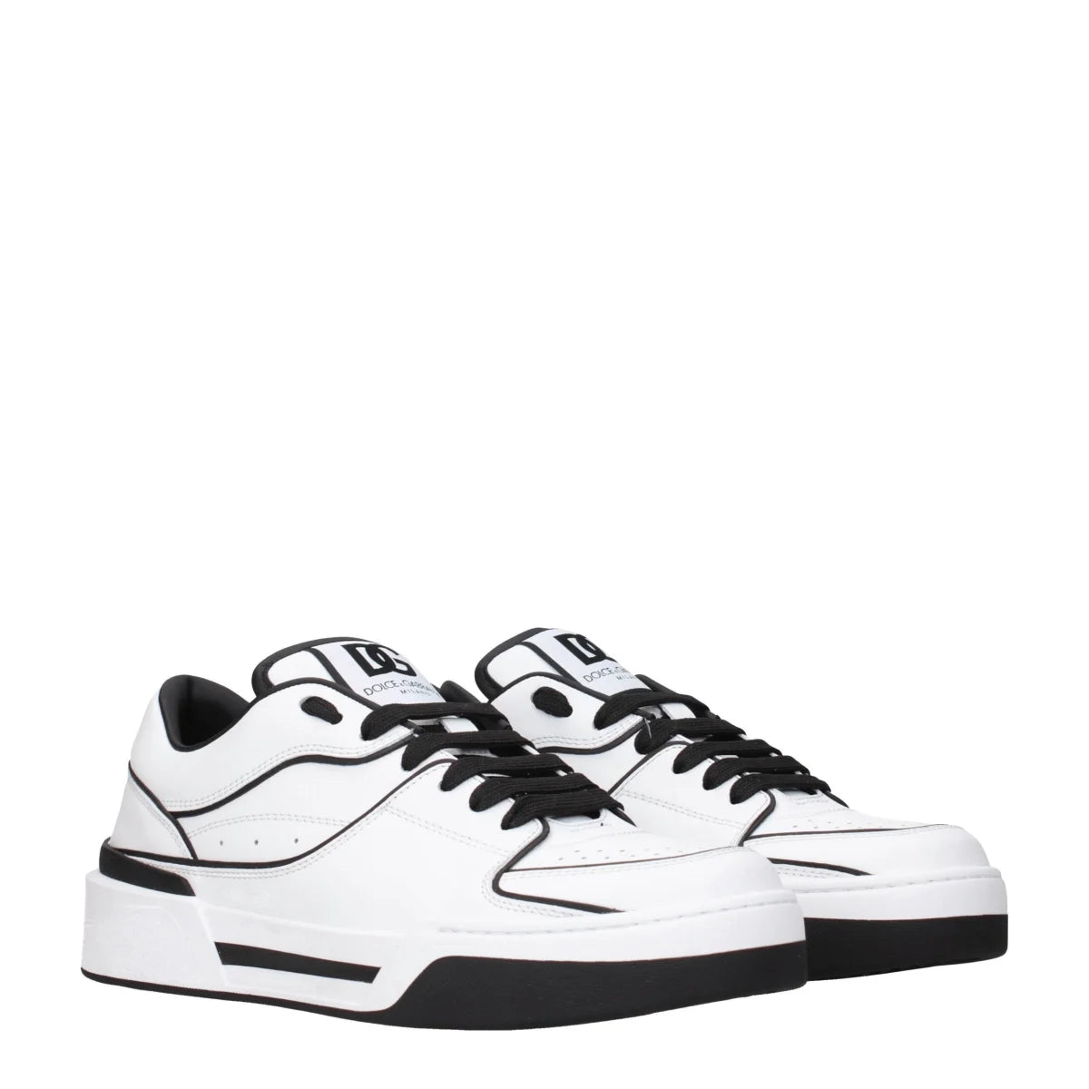 Dolce & Gabbana White Leather Sneakers