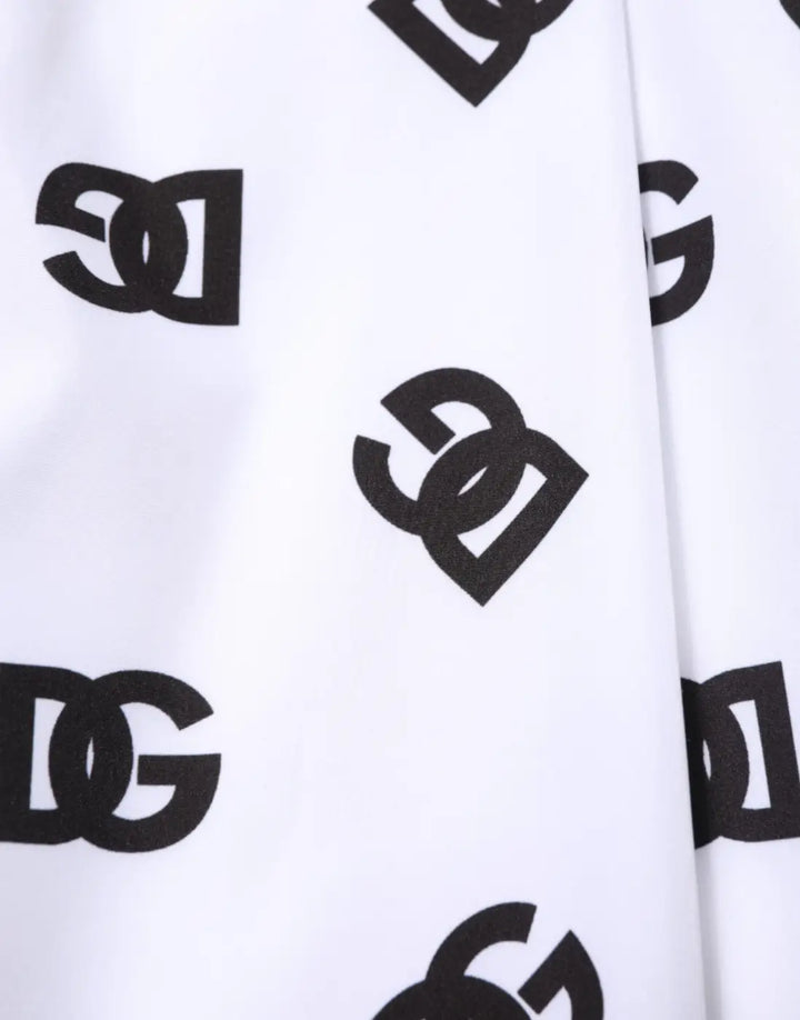 Dolce &amp; Gabbana White Logo Cotton Skinny Denim Trouser Pants