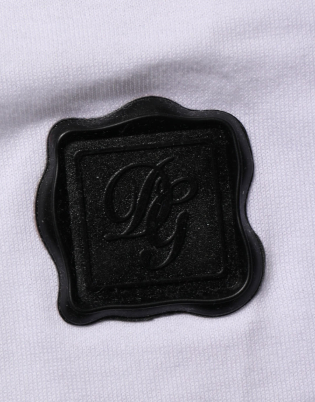 Dolce &amp; Gabbana White Logo Patch Cotton Crew Neck T-shirt