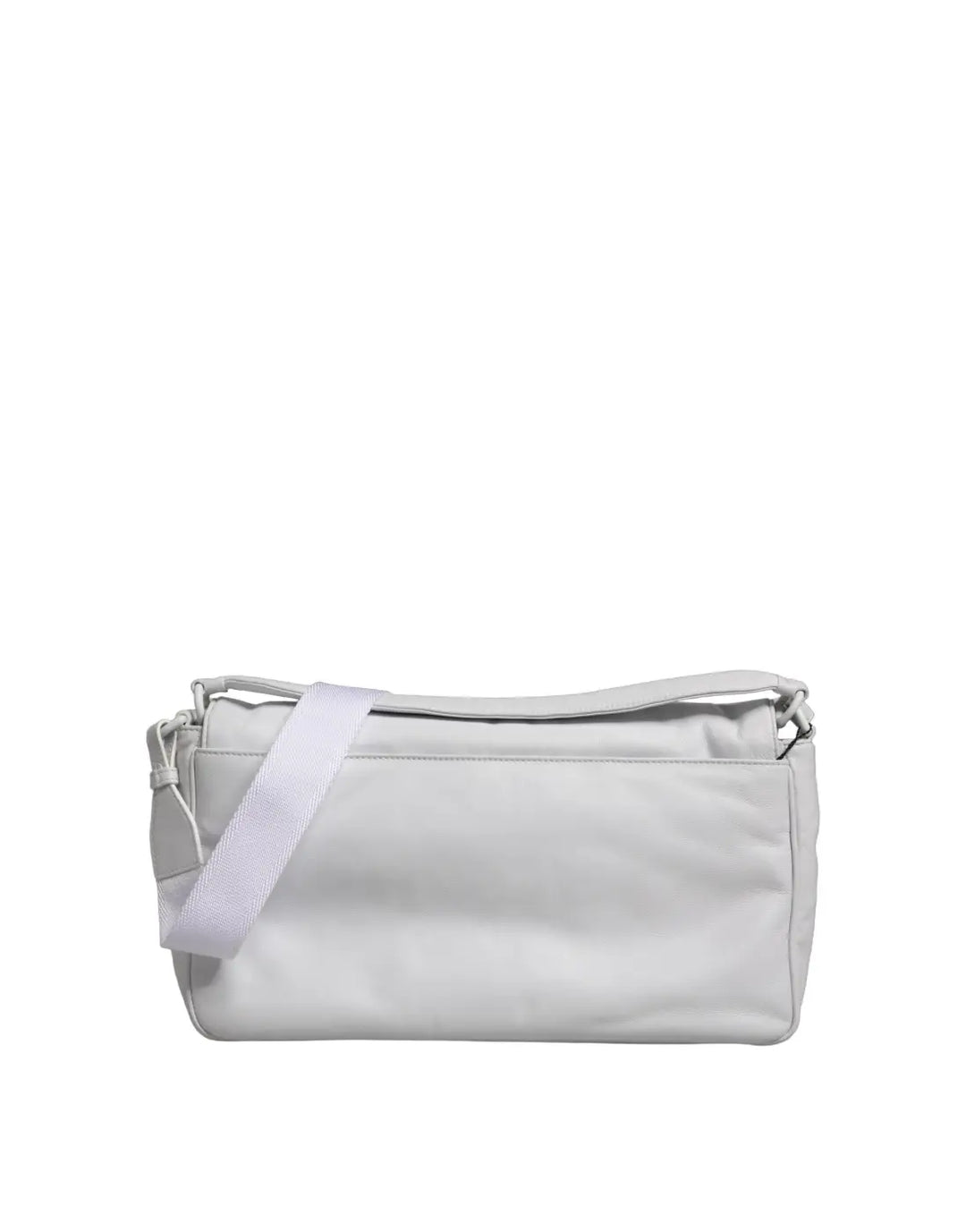 Dolce &amp; Gabbana White Logo Plaque Crossbody Shoulder Borse Women Bag