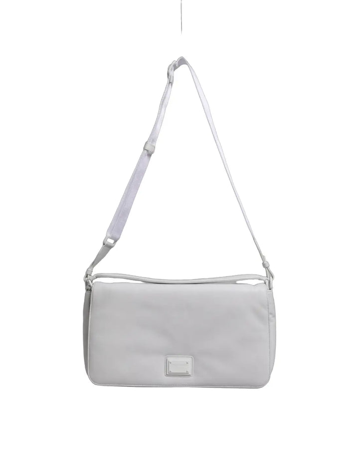 Dolce &amp; Gabbana White Logo Plaque Crossbody Shoulder Borse Women Bag