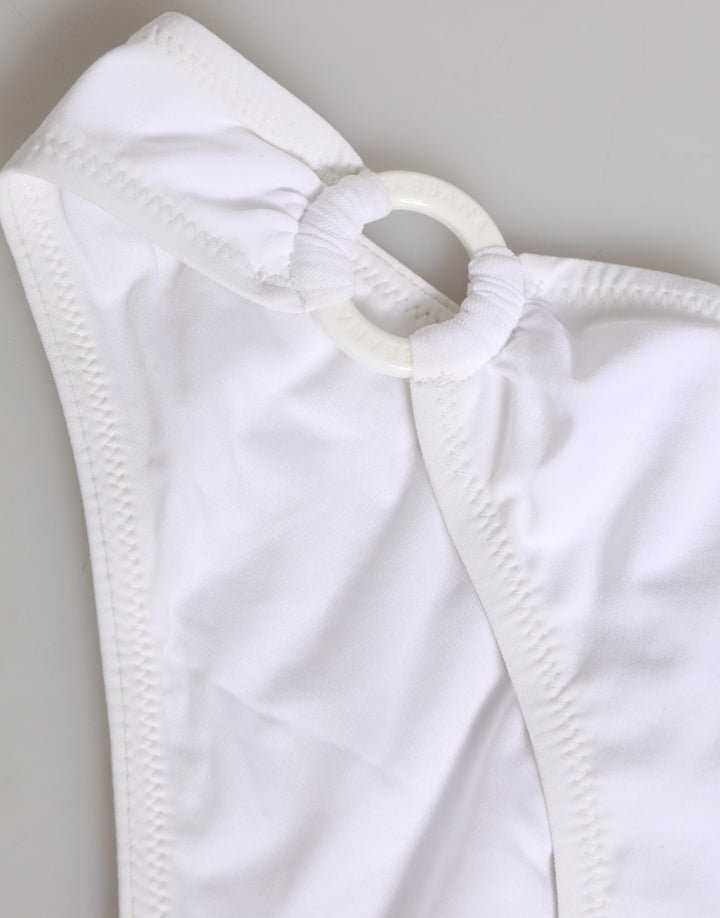 Dolce &amp; Gabbana White Logo Swimsuit 2 Piece Top Bottom Swimwear - Women’s