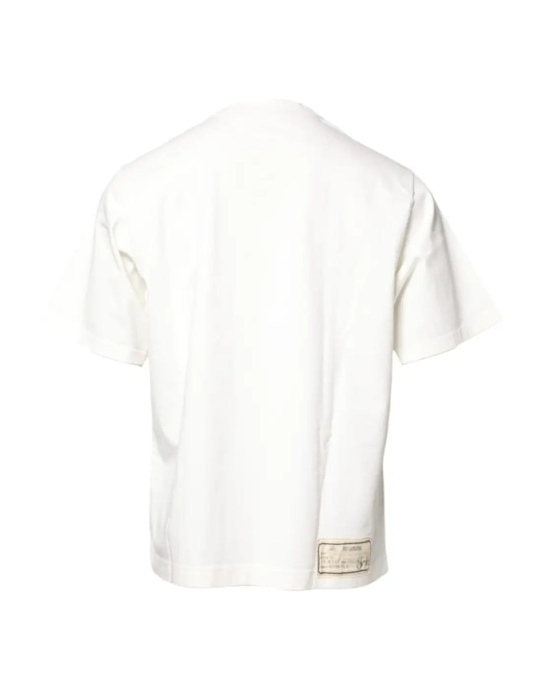 Dolce &amp; Gabbana White LOVE PEACE Print Crew Neck T-shirt