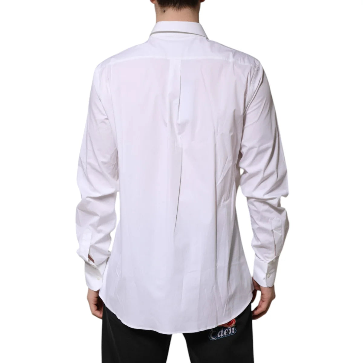 Dolce Gabbana White Martini Long Sleeve Classic Dress Shirt &