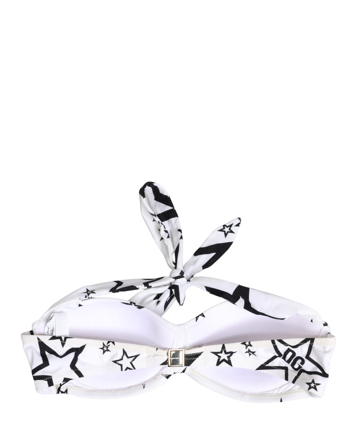 Dolce &amp; Gabbana White Millennials Star Padded Bandeau Underwear - Women’s