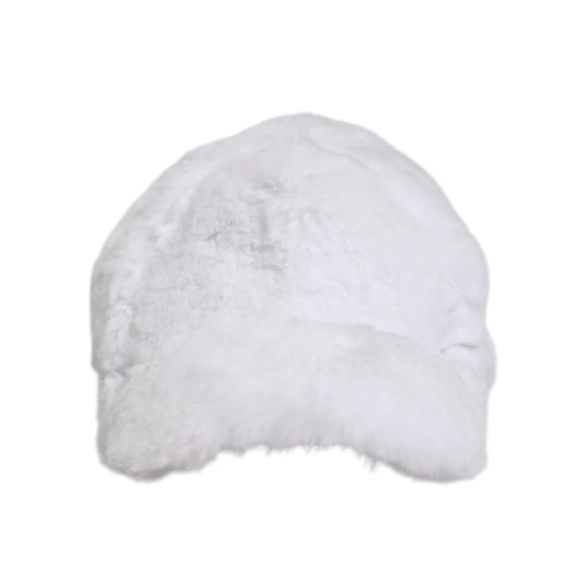 Dolce and Gabbana White Modacrylic Rapper Baseball Cap for Men &
