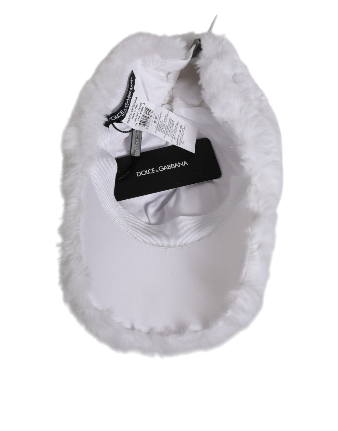 Dolce &amp; Gabbana White Modacrylic Rapper Men Baseball Capello Hat