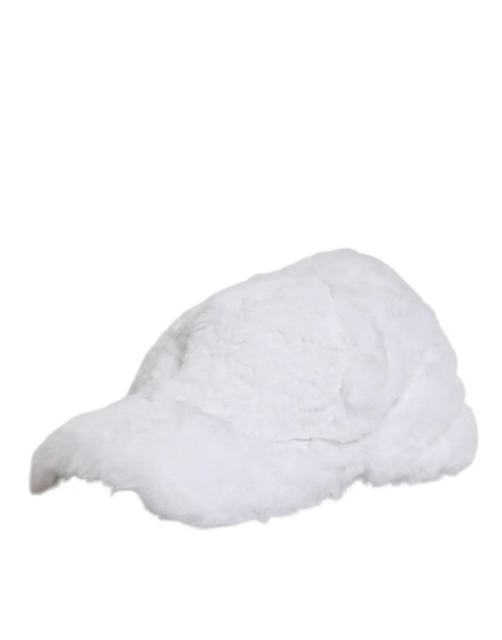 Dolce &amp; Gabbana White Modacrylic Rapper Men Baseball Capello Hat