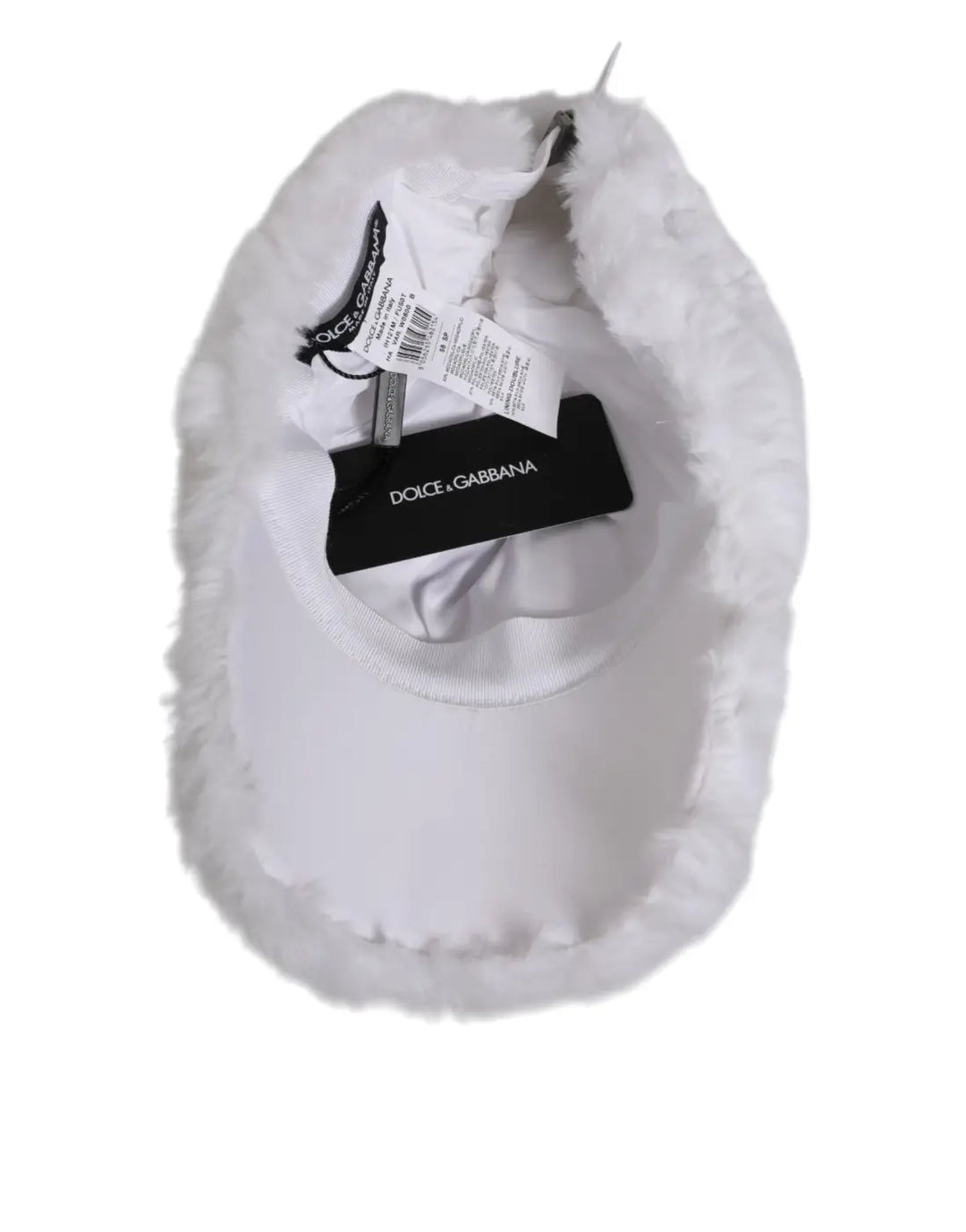 Dolce &amp; Gabbana White Modacrylic Rapper Men Baseball Capello Hat