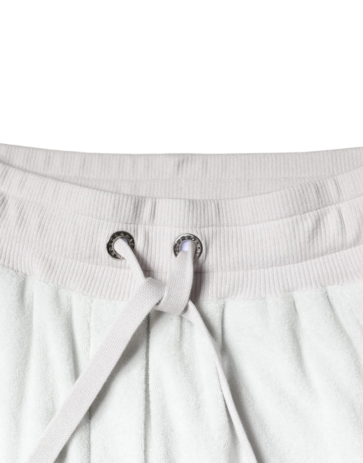 Dolce &amp; Gabbana White Nylon Jogger Sweatpants Pants