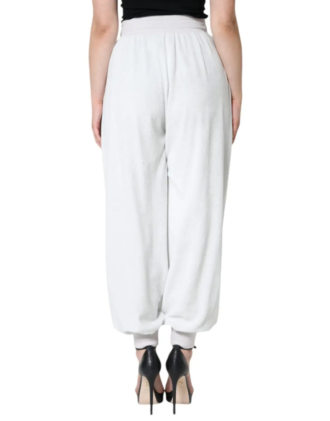 Dolce &amp; Gabbana White Nylon Jogger Sweatpants Pants