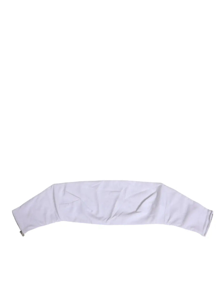 Dolce &amp; Gabbana White Nylon Strapless Corset Top Underwear