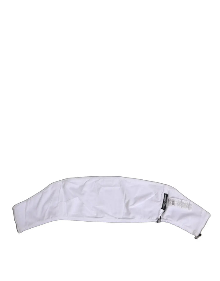 Dolce &amp; Gabbana White Nylon Strapless Corset Top Underwear