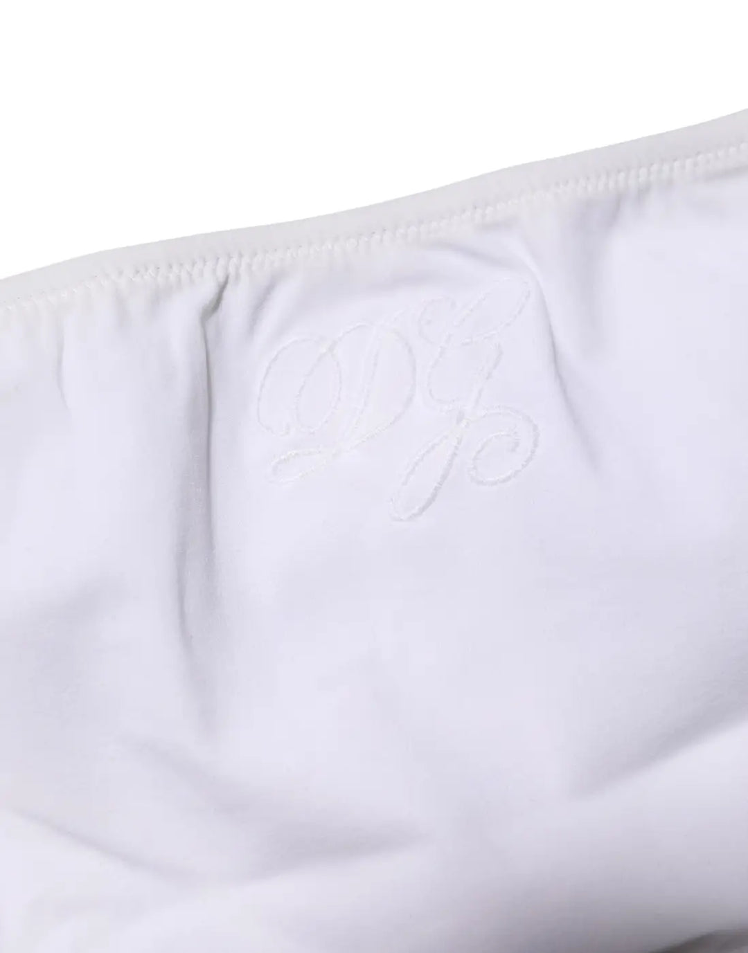 Dolce &amp; Gabbana White Nylon Stretch Mid Waist Brief Panty Underwear
