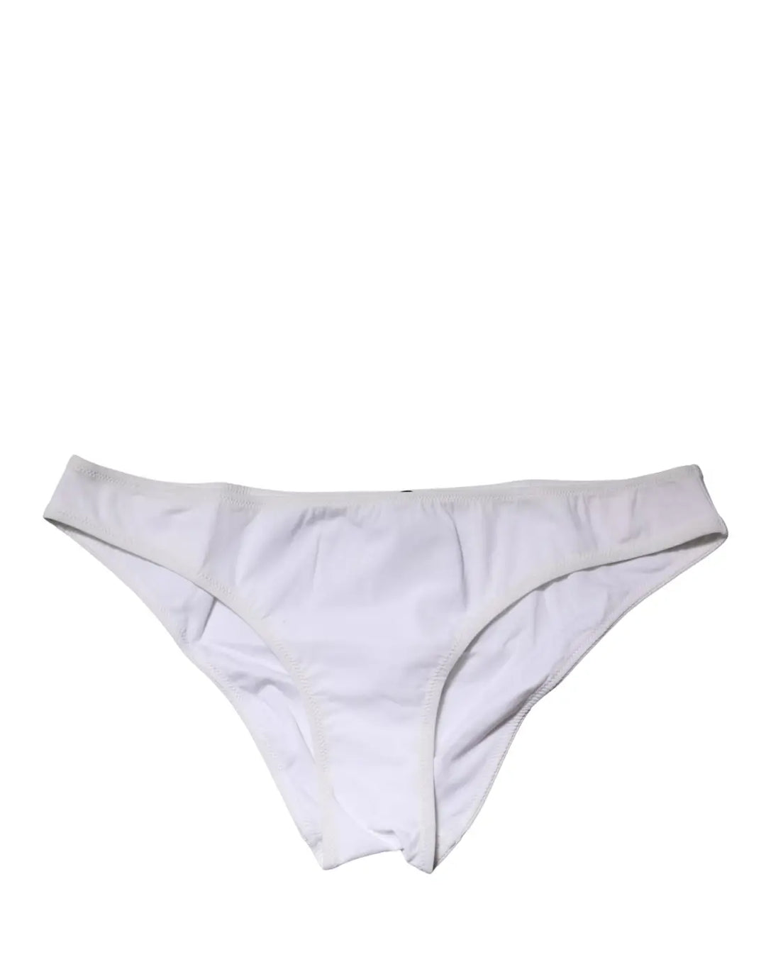 Dolce &amp; Gabbana White Nylon Stretch Mid Waist Brief Panty Underwear