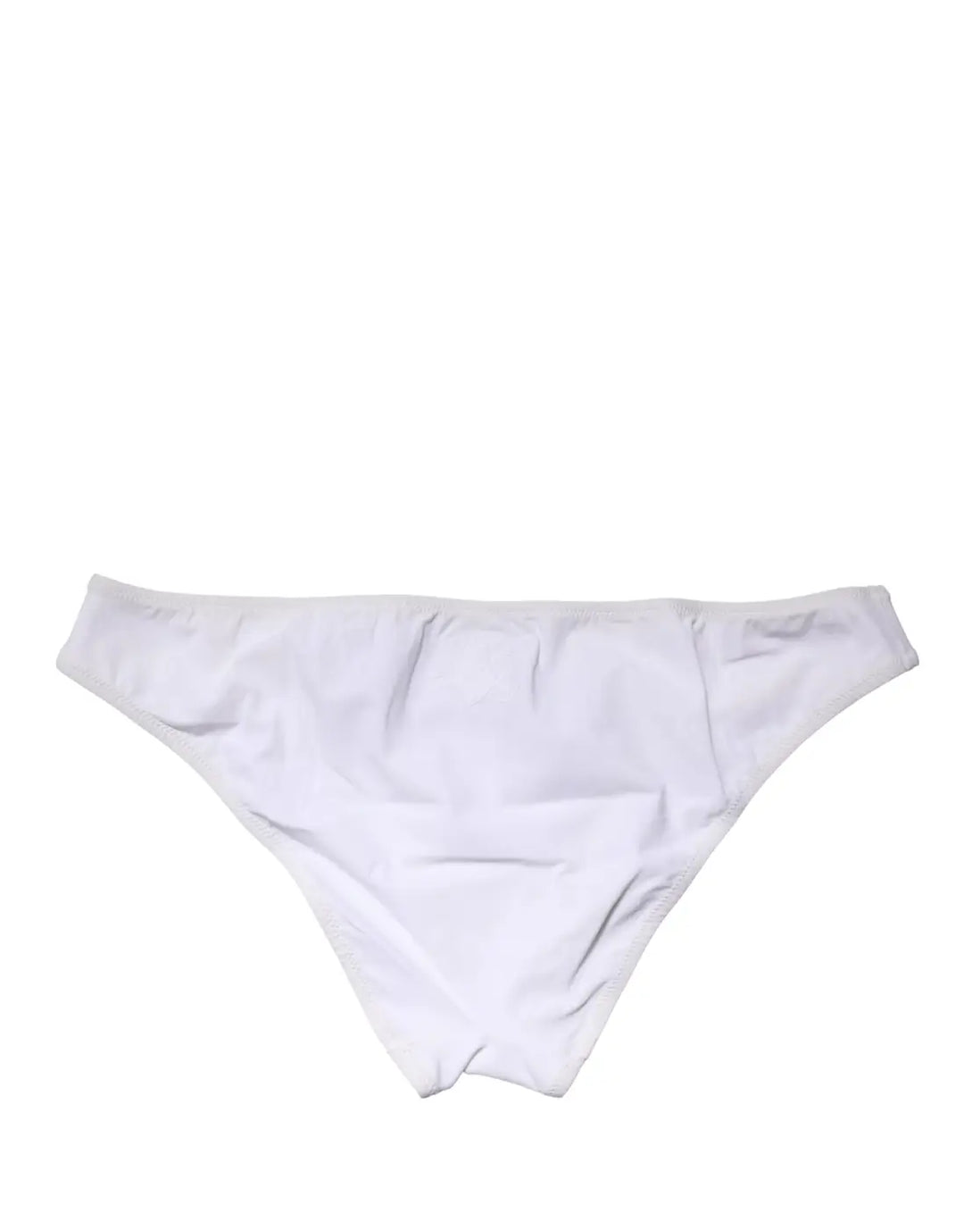 Dolce &amp; Gabbana White Nylon Stretch Mid Waist Brief Panty Underwear