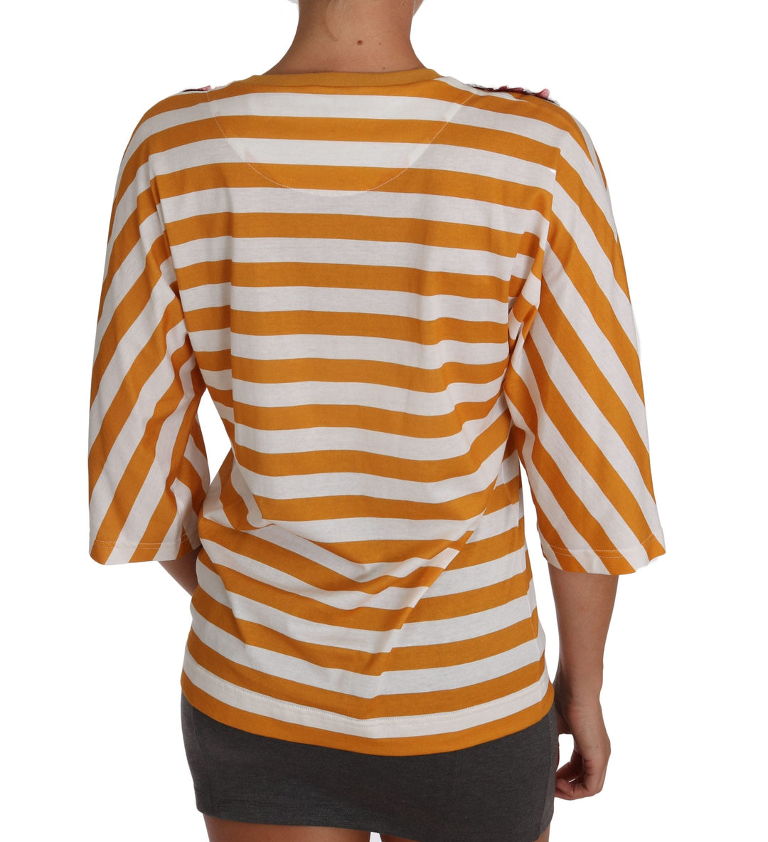 Dolce &amp; Gabbana - White Orange FIRENZE Top T-shirt