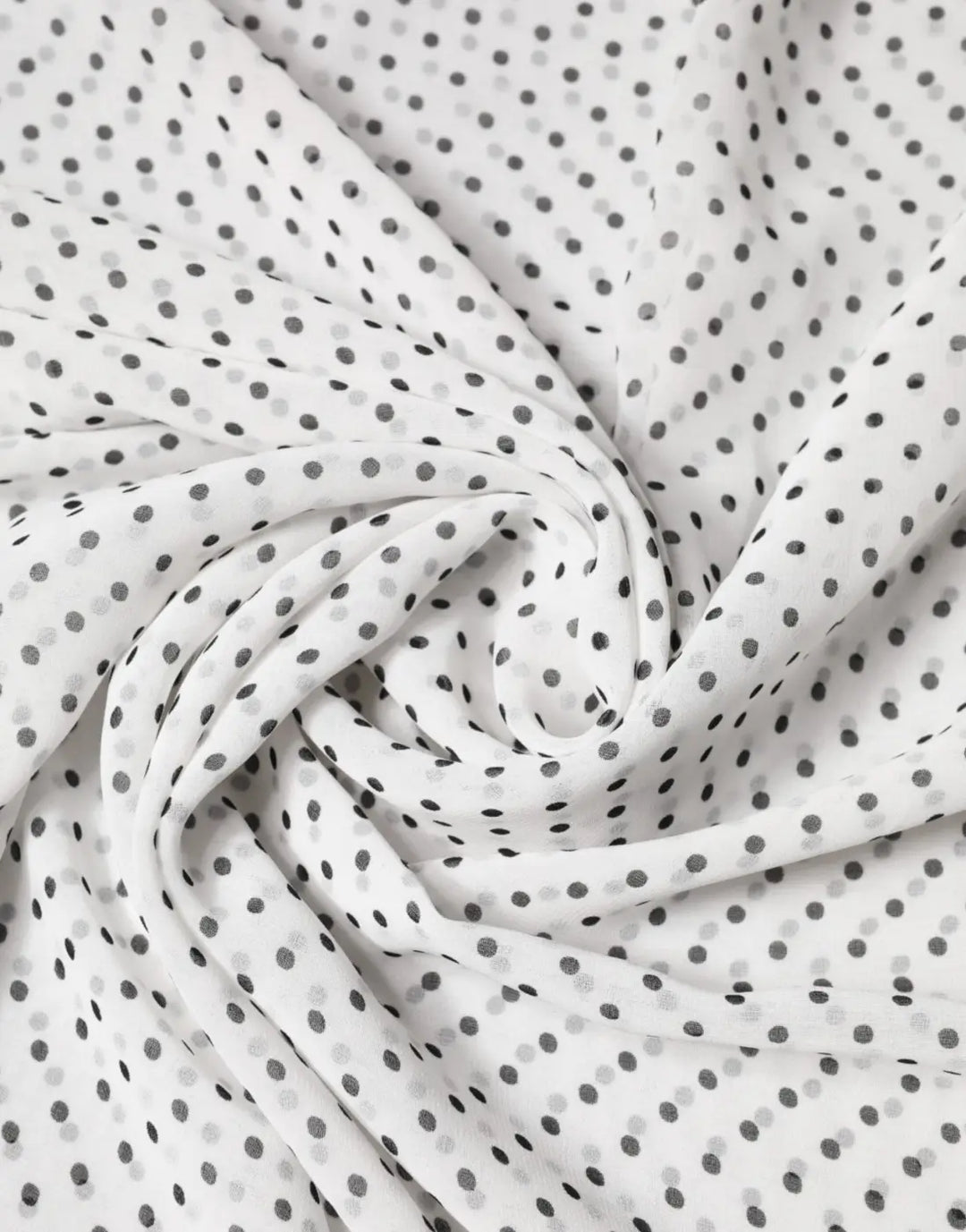Dolce &amp; Gabbana White Polka Dot Polyester Shawl Scarf