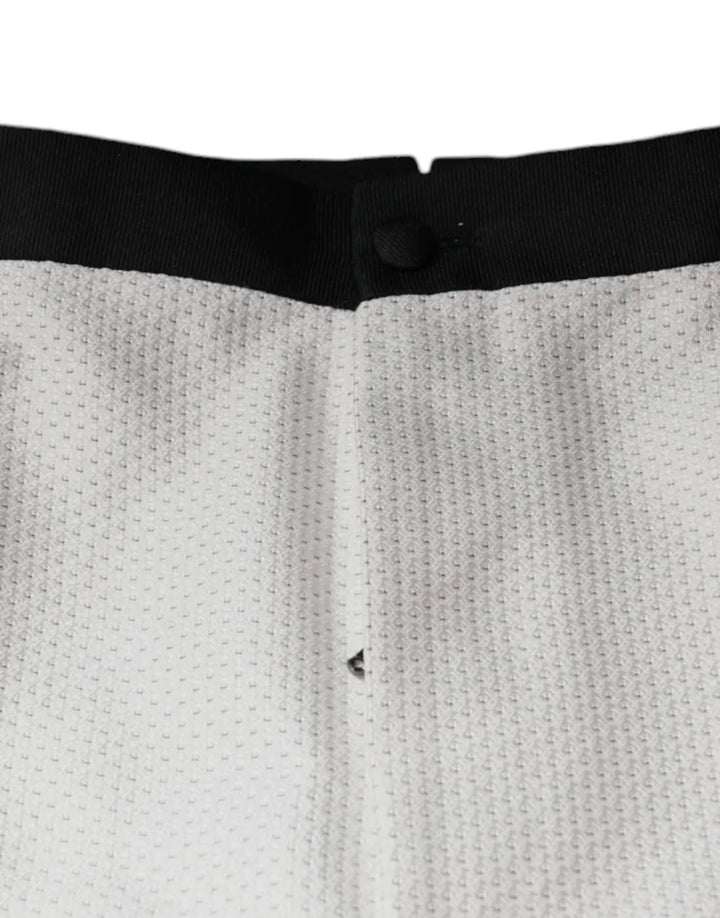 Dolce &amp; Gabbana White Polyester Formal Dress Pants