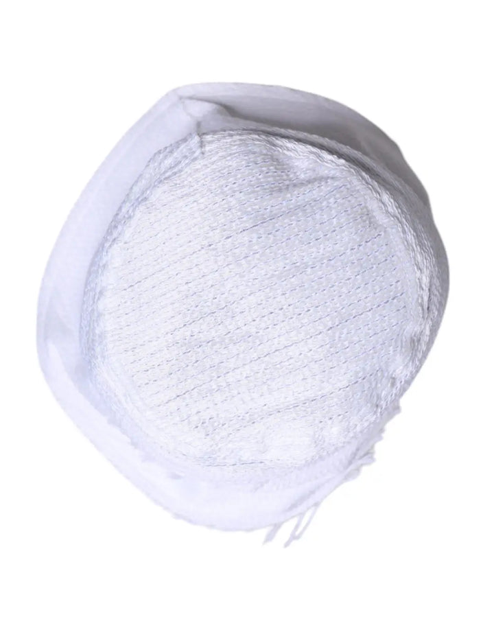 Dolce &amp; Gabbana White Polyester Wide Brim Bucket Hat