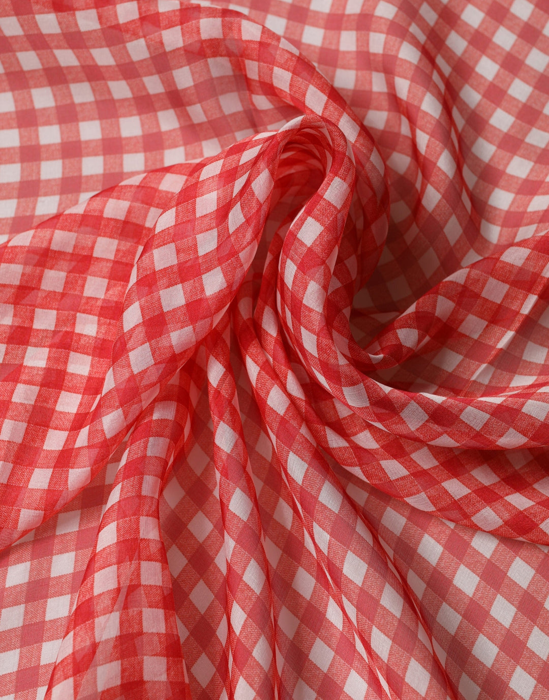 Dolce &amp; Gabbana White Red Check Silk Wrap Foulard 140cm x 136cm Scarf