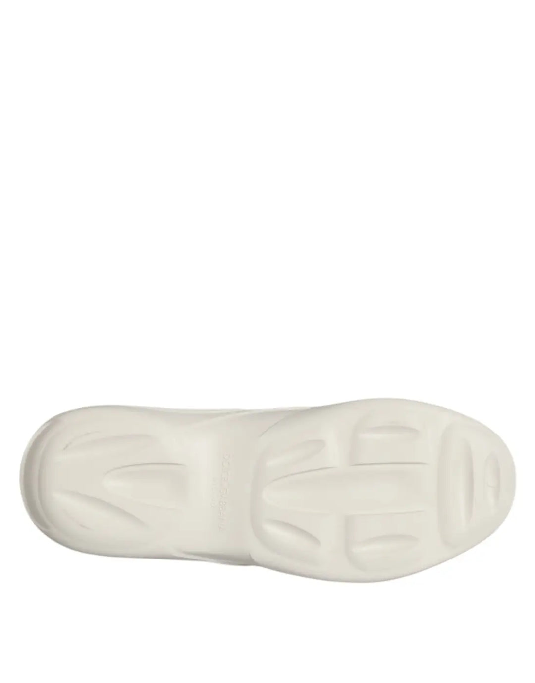 Dolce &amp; Gabbana White Rubber Slides Low Top Sneakers Shoes