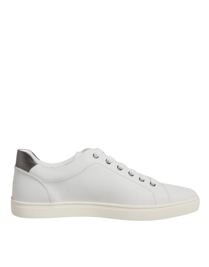 Dolce &amp; Gabbana White Sacred Heart Men Low Top Sneakers Shoes